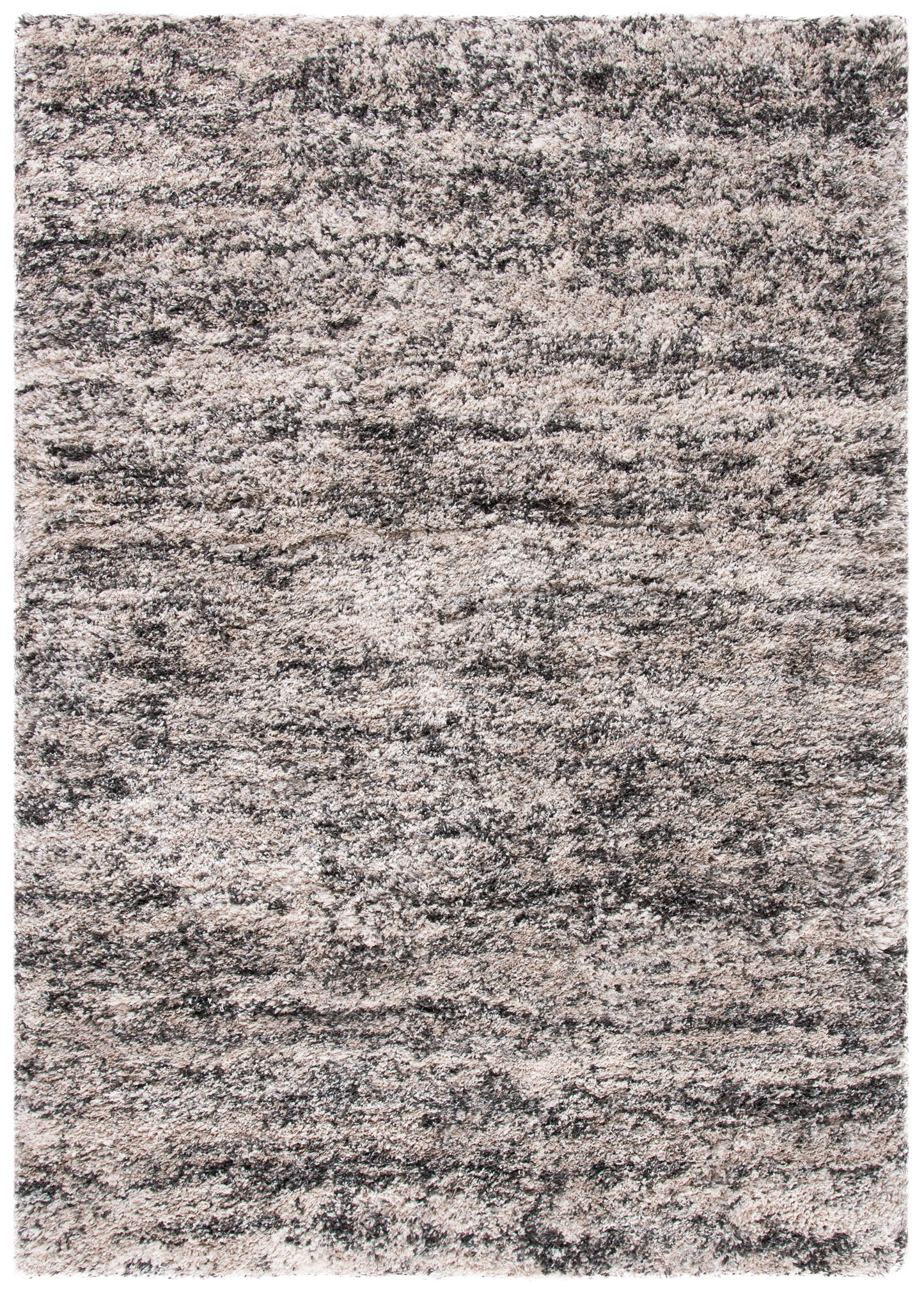 Iceland Shag Collection Isg519a Cream / Grey Rug - 4' X 6'