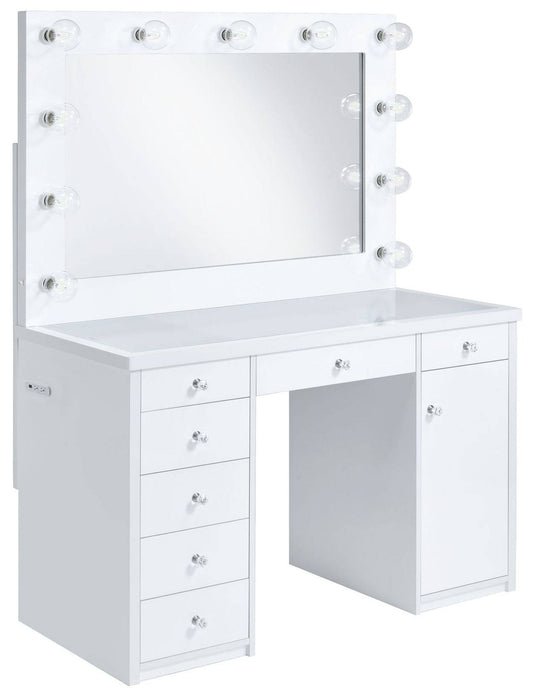 House Furnishings Adeline 2pc Vanity Set In White