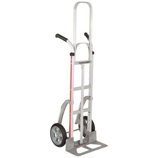 Hmk116uab5cv 500 Lb. Straight Back Hand Truck With 10" Balloon Cushion Wheels, Dual Handles, Vertical Strap, 60" Frame Extension, And Staircl