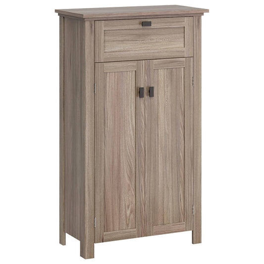 Home Hayward Two-Door Floor Cabinet, Light Woodgrain