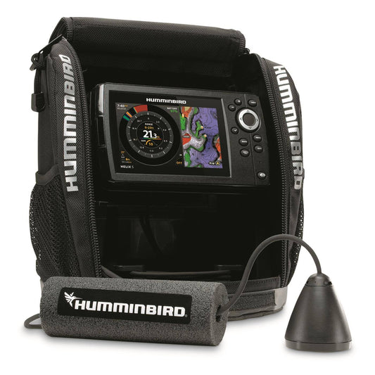 Ice Helix 5 Chirp Gps G3 Sonar Combo Fishfinder, Dual Spectrum, Transducer Included -411730-1