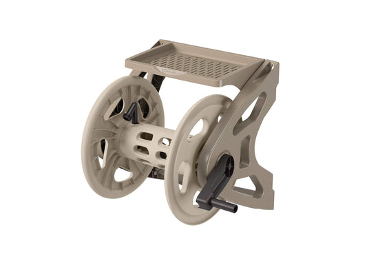 Hose Handler 200 Ft. Taupe Retractable Wall Mounted Hose Reel