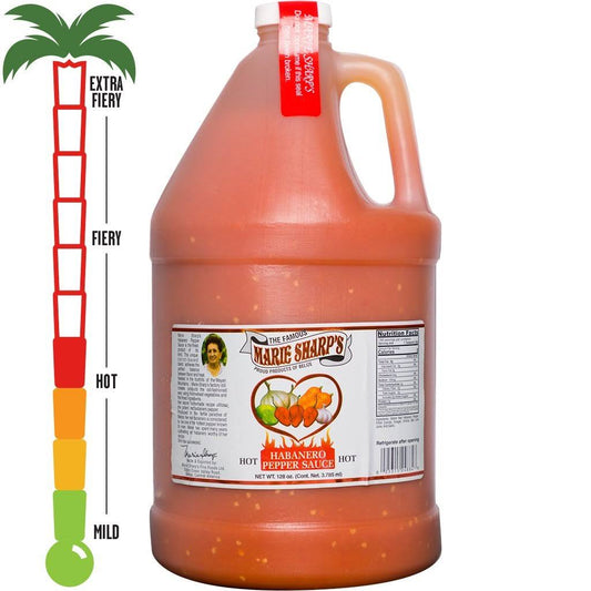 Hot Habanero Pepper Sauce, 1 Gal