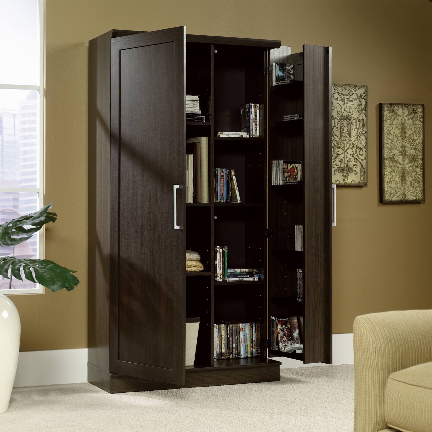 Homeplus Storage Cabinet, Dakota Oak