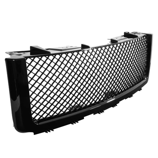 Hg-Sie07jm-Jl 07-13 Gmc Sierra Mesh Grille Glossy Black