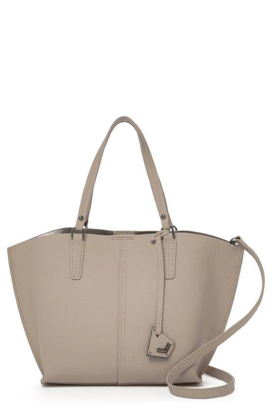 Hudson Bite Size Pebbled Leather Tote In Greige At Nordstrom