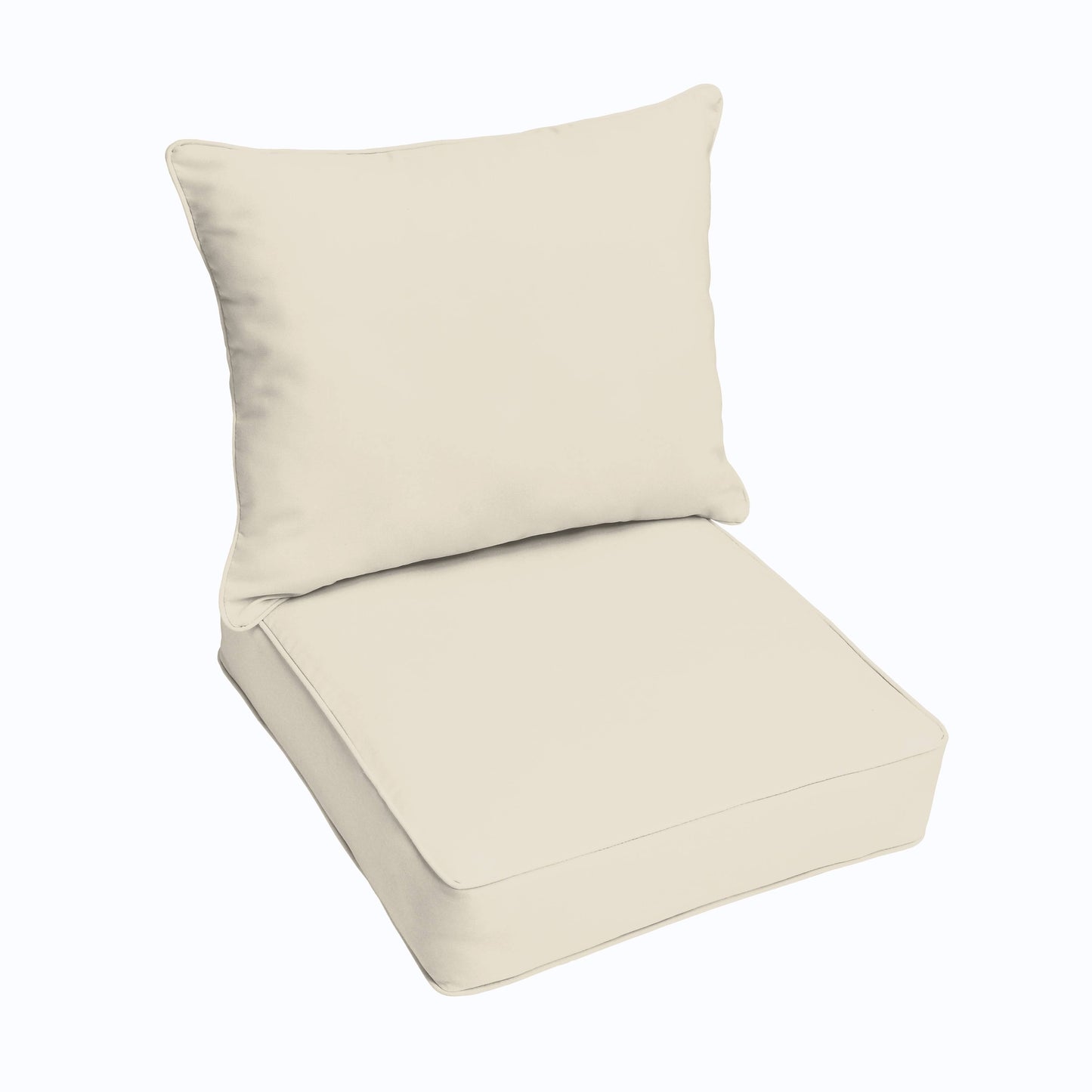 Hollow Hasani Ivory Indoor/ Outdoor Corded Chair Cushion And Pillow Set, Beige