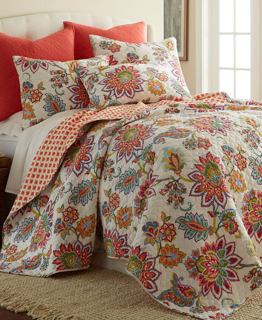 Home Palladium Reversible Quilt Set, Grey, King