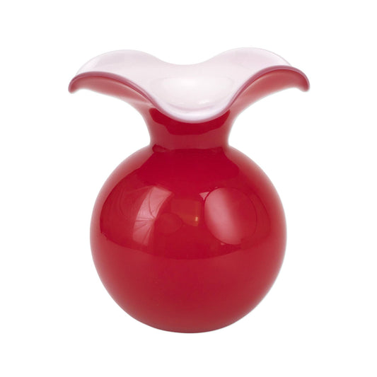 Hibiscus Glass Bud Vase, Dark Green