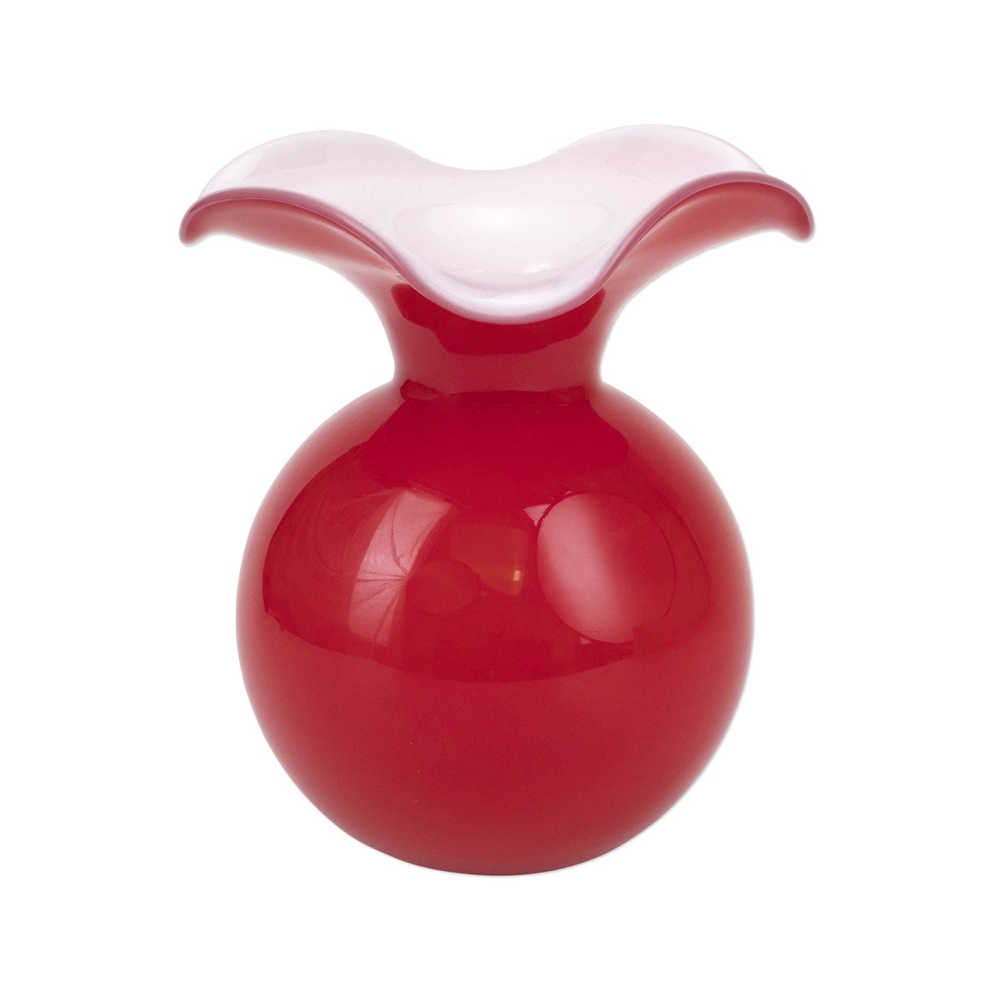 Hibiscus Glass Bud Vase - Green