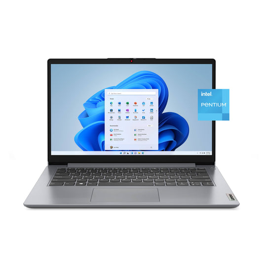 Ideapad 1i, 14.0" Laptop, Intel Pentium N5030, 4gb Ram, 128gb Emmc Storage, Cloud Grey, Windows 11 In S Mode
