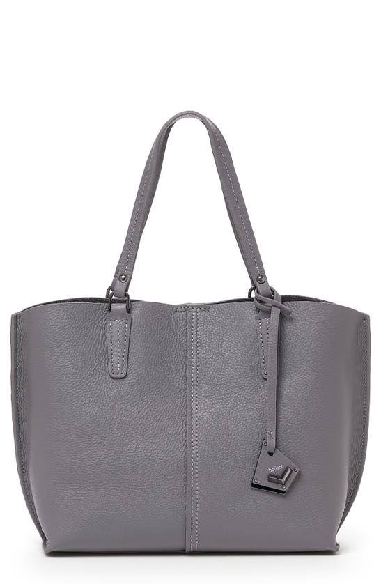 Hudson Bite Size Leather Tote In Black