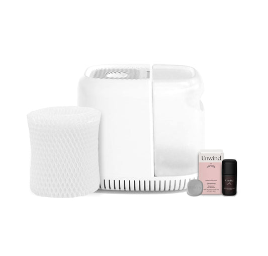 Humidifier White - For Hydrated Skin. Alleviate Cold, Flu And Allergy Symptoms