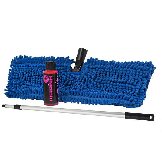 Hol131 Premium Chenille Microfiber Car Wash Mop And Heavy Duty Extendable Pole Kit For Rvs Trucks Large Vehicles 3 Items