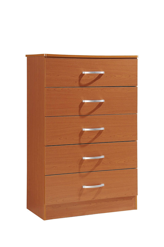 Hi5dr Cherry 5 Drawer Chest