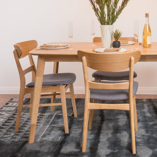 Idalia Dining Chairs 2-Pcs Set Dark Grey O