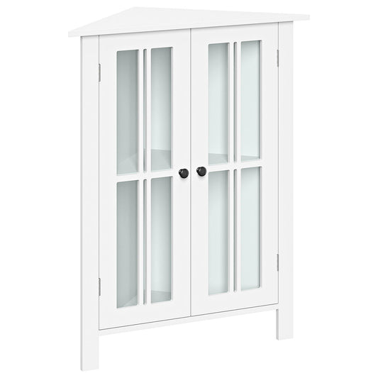 Home Danbury Two Door Corner Cabinet - White
