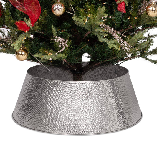 Home 4 Panel Christmas Tree Base Collar, Bronze