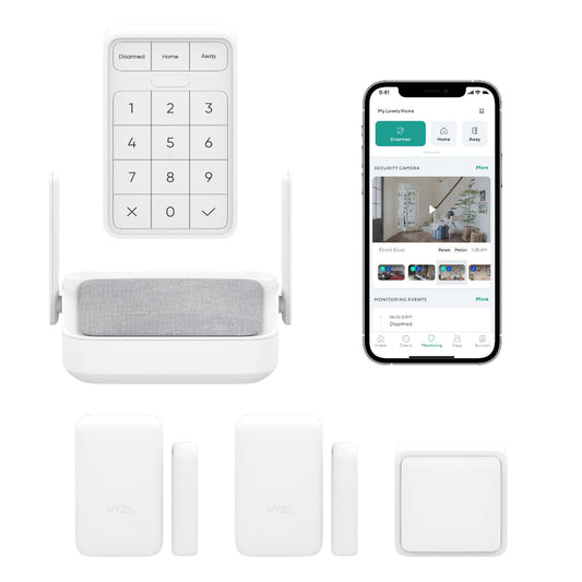 Home Security System Core Kit (Hub, Keypad, Motion, Entry Sensors, And 6-Mos Of 7月24日 Professional Monitoring - Service Required)