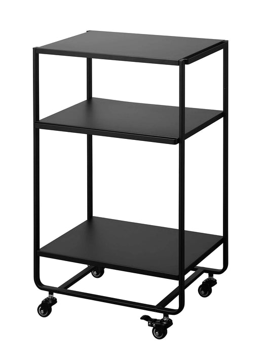 Home Tower Rolling Utility Cart Black