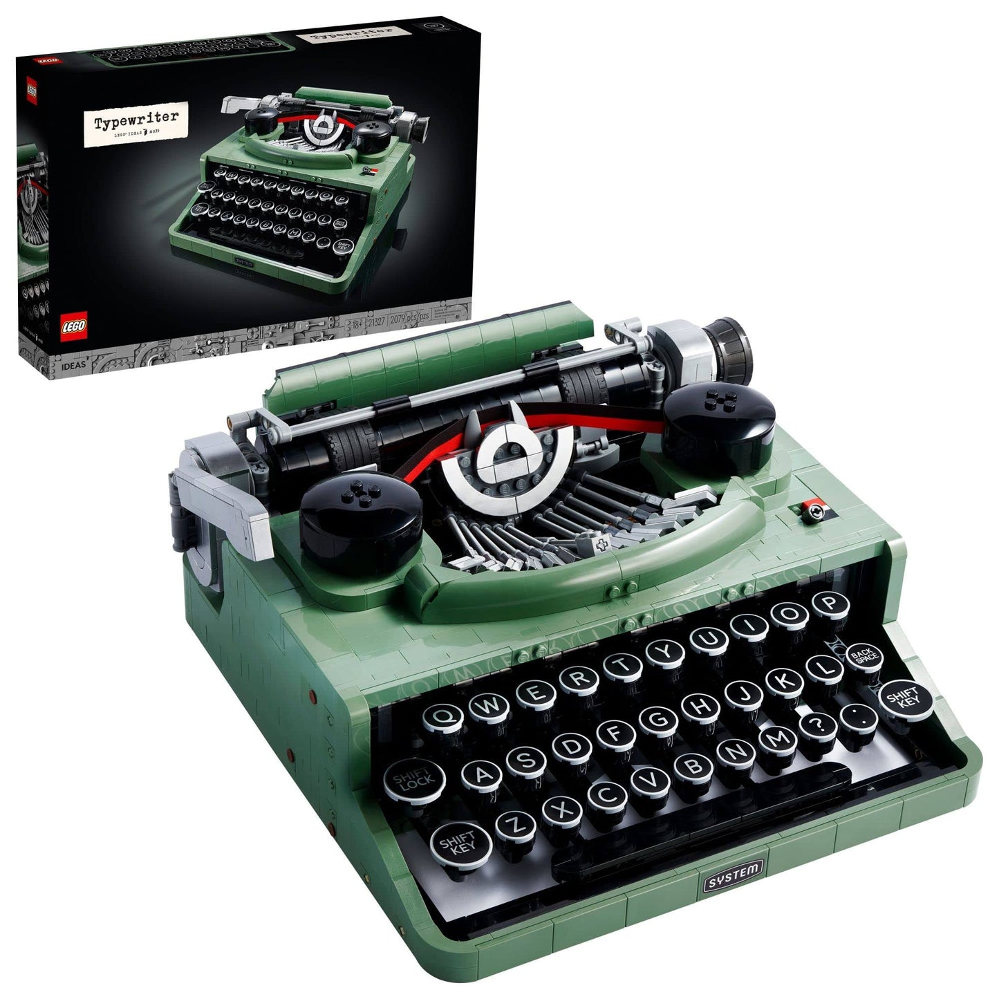 Ideas Typewriter 21327 Building Kit; Great Gift Idea For Writers (2,079 Pieces)