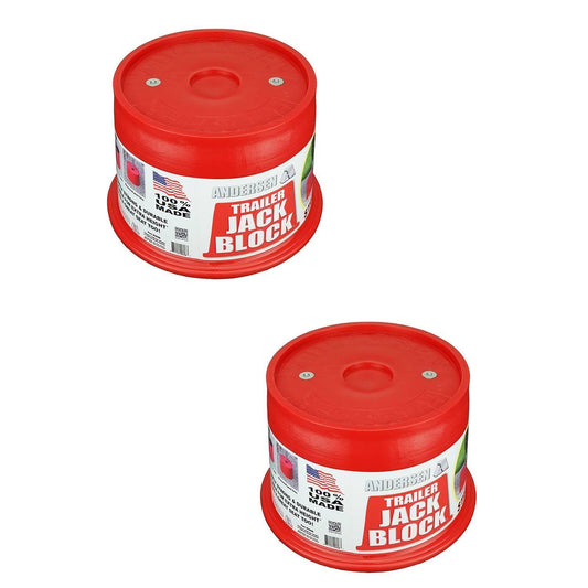 Hitches 3608 2-Pack Trailer Jack Block With Magnets