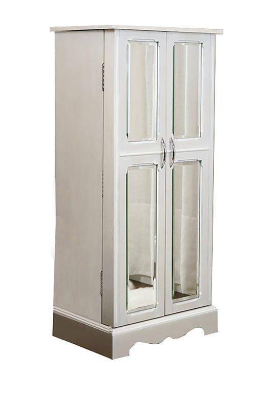 Honey Chelsea Jewelry Armoire - White