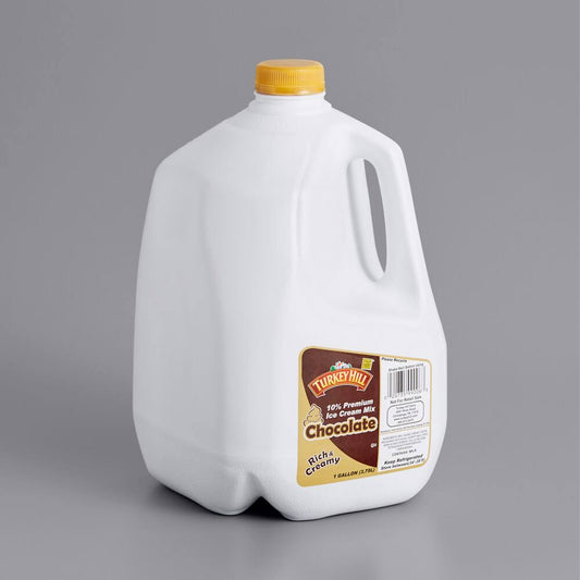Hill 10% Premium Vanilla Soft Serve Ice Cream Mix 1 Gallon - 4/Case