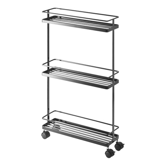 Home Black Tower Rolling Kitchen Storage Cart
