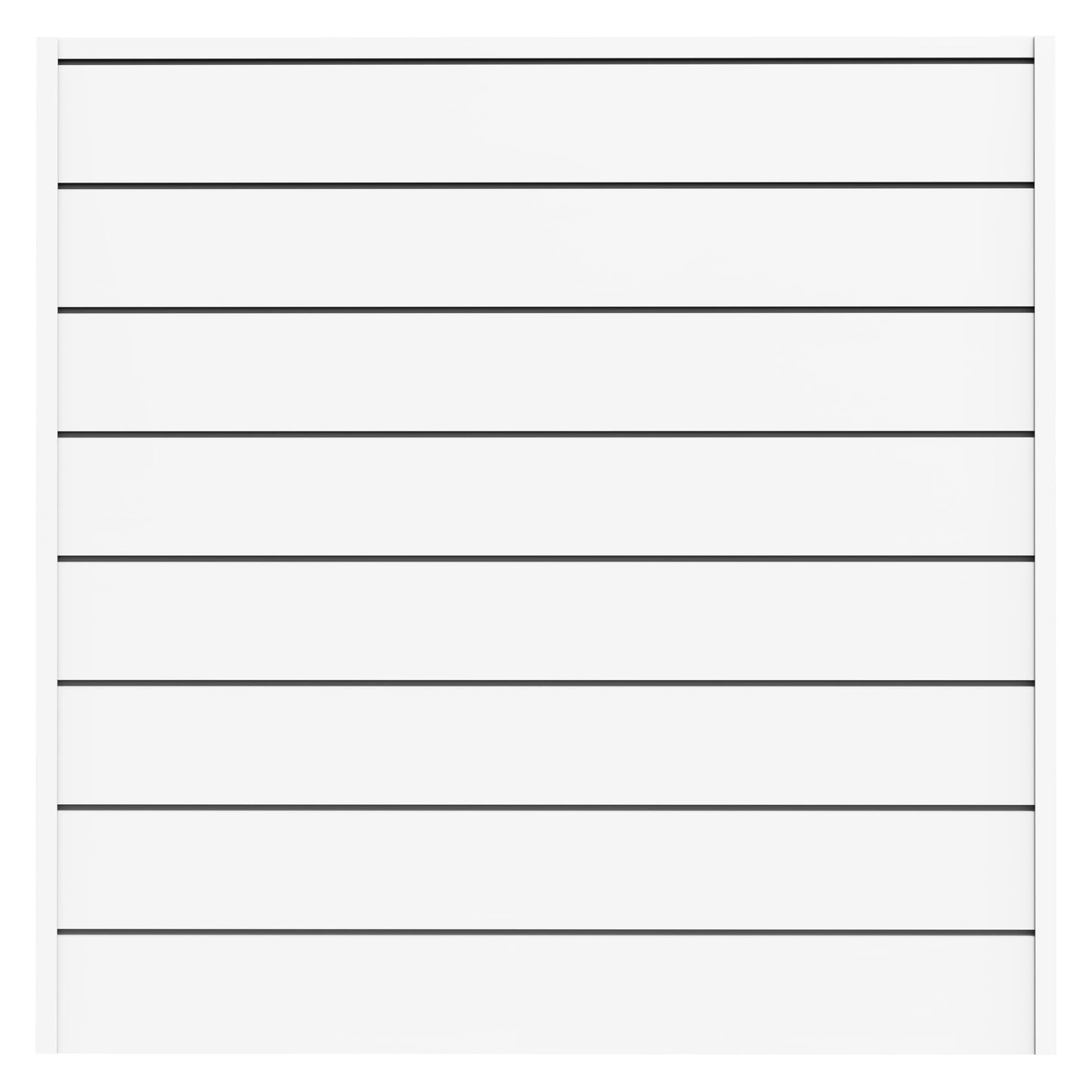 Home 6 In. X 8 Ft. X 4 Ft. Heavy Duty Pvc Slatwall Organizer Panel Set In White