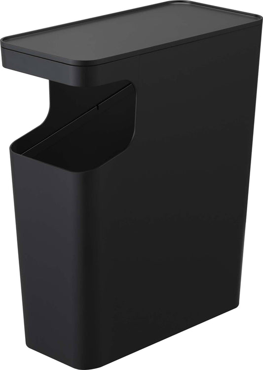 Home Tower Side Table & Trash Can - White