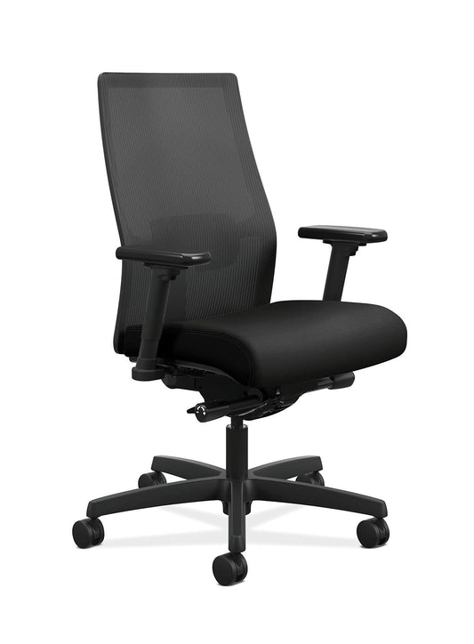 Ignition 2.0 Ilira-Stretch Mid-Back Mesh Task Chair, Black