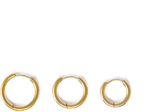 Hoop Earrings - Gold - S