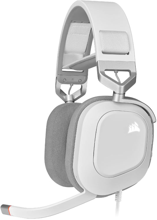Hs80 Rgb Usb Wired Gaming Headset - White