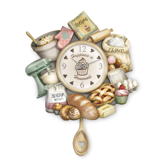 Homemade Happiness Wall Clock Celebrates The Joy Of Baking