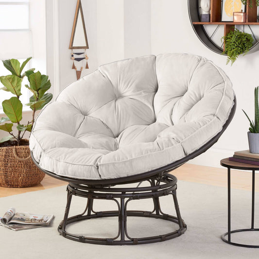 Homes & Gardens Papasan Chair, Pumice Gray