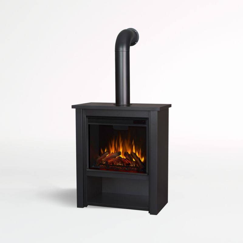 Hollis Indoor Electric Fireplace - Matte White