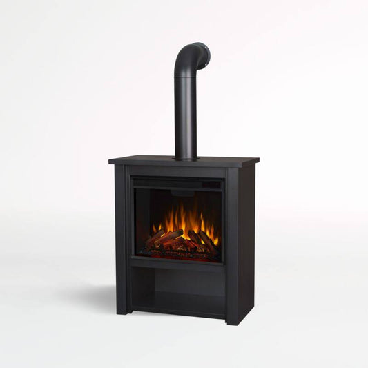Hollis Indoor Electric Fireplace - Matte White