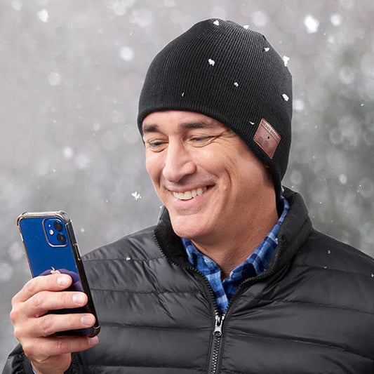Image Smartphone Bluetooth Hat - Black By Theshopgiant