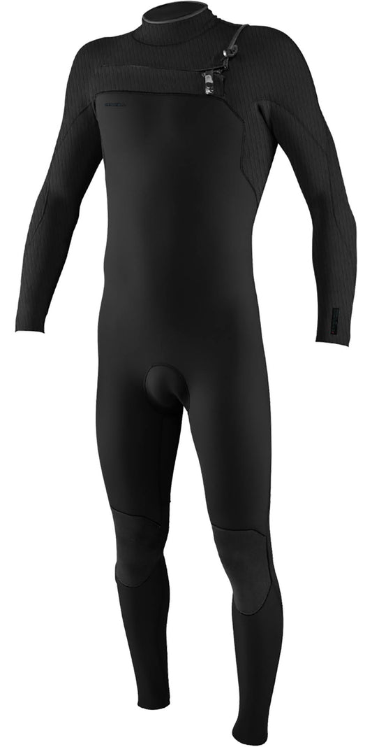 Hyperfreak 3/2+Mm Chest Zip Full Wetsuit Men's Black, M