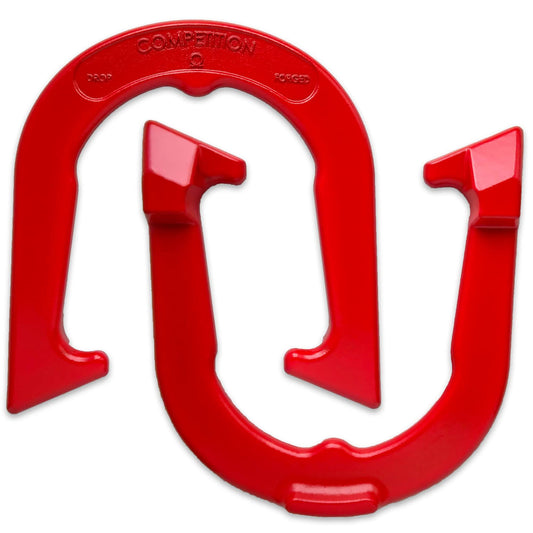 Horseshoes Competition Tournament Pitching Horseshoes - Silver Finish - Nhpa Sanctioned For Tournament & League Play - Drop Forged Con