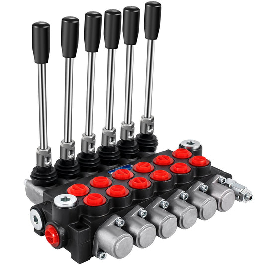 Hydraulic Directional Control Valve Hydraulic Spool Valve 6 Spool 11 Gpm