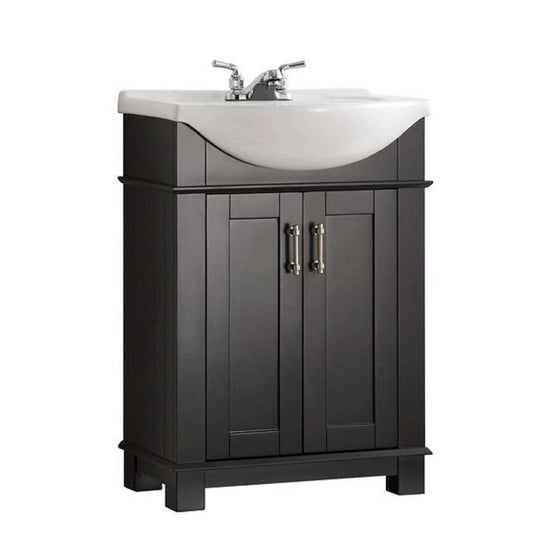 Hudson 30 In. W Traditional Bathroom Vanity In Black
