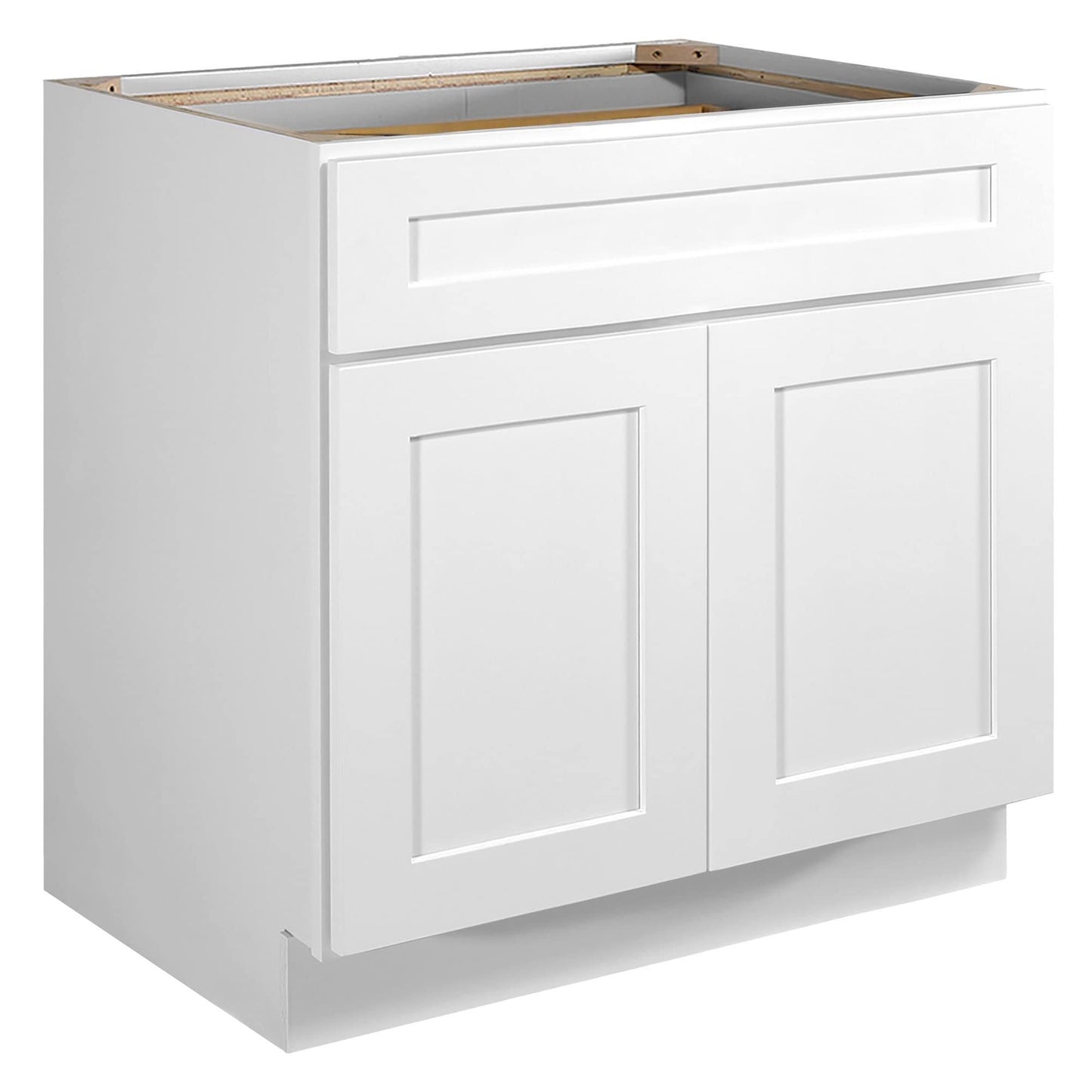 House 561399 Brookings 33-Inch Base Cabinet, White Shaker