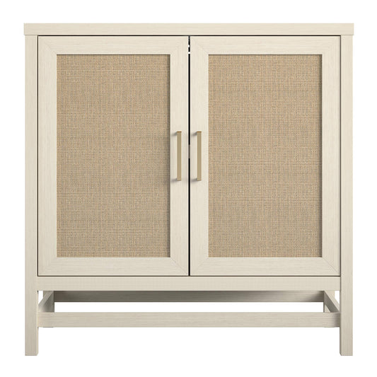 Home Lennon 2 Door Storage Cabinet In Ivory Oak