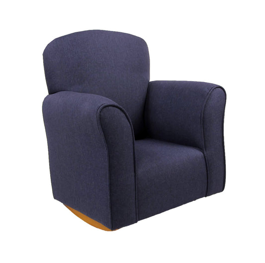 Home Cr1000dn Denim Cotton Print Toddler Rocker Chair, Blue