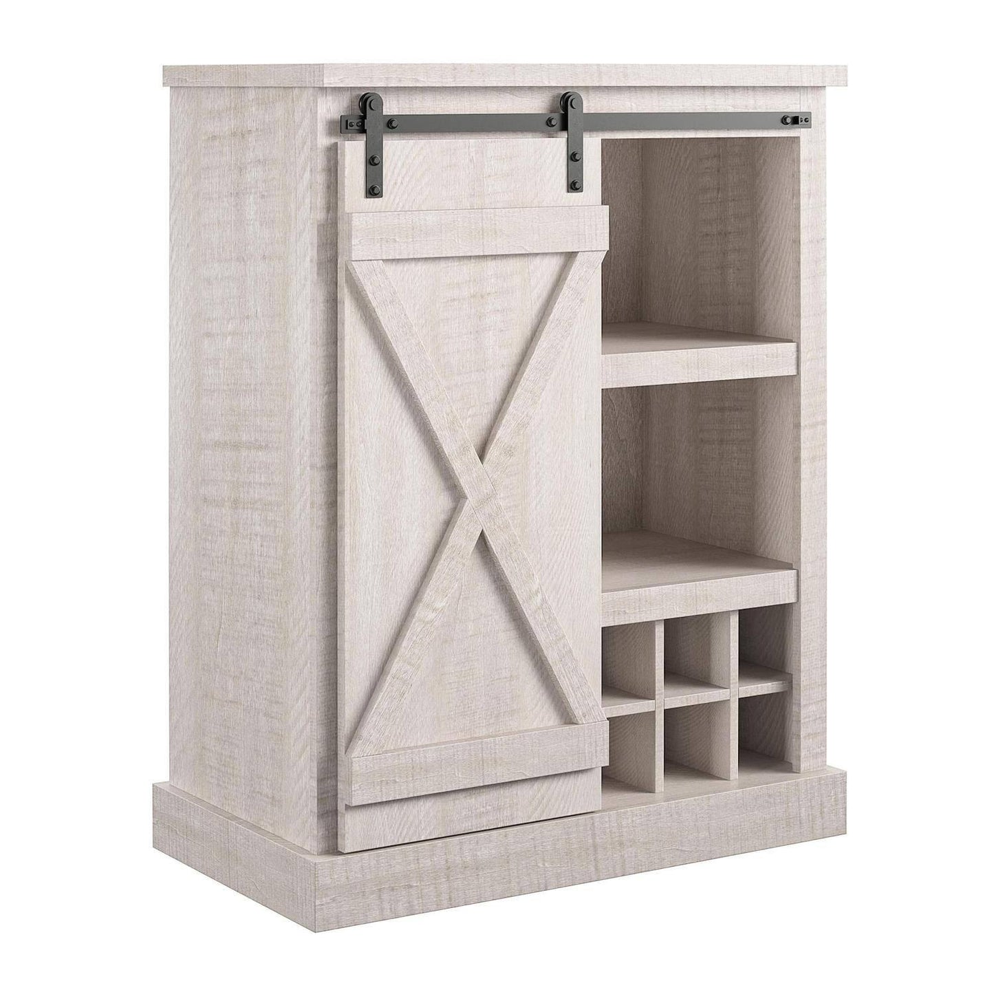 Home Knox County Bar Cabinet In Rustic White