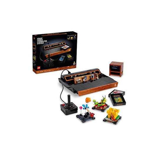 Icons Atari 2600 Building Set 10306 - Retro Video Game Console And Gaming Cartridge Replicas, Featuring Minifigure And Joystick, Nostalgic 80s