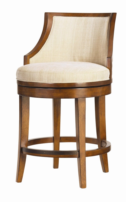Home Ocean Club Cabana Swivel Counter Stool