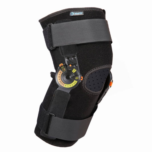Hinged Rom Knee Brace Adjustable Immobilizer Support For Arthritis